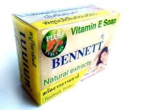 BENNETT Vitamin E soap plus Curcuma Thai brand